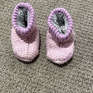 Bombas Toddler Slippers in Purple and Gray